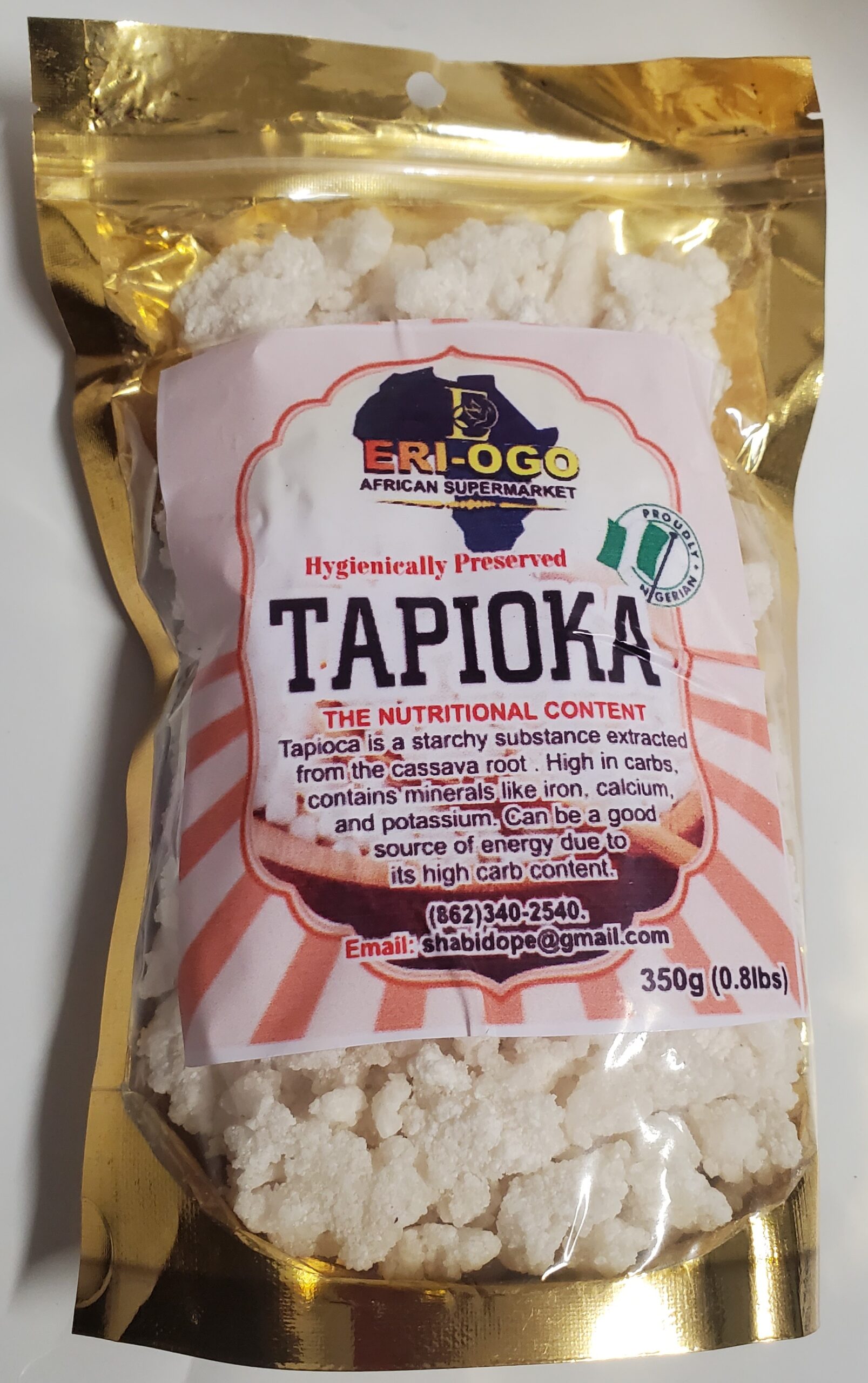 Tapioca Pearls/ Mingau/Tapioca bag 350g/0.8lbs