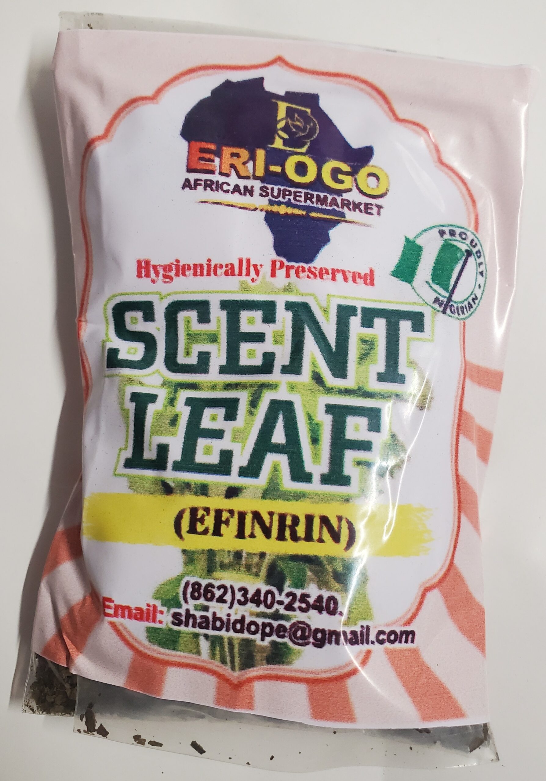 Efirin leaves (Scent leaves) Dried