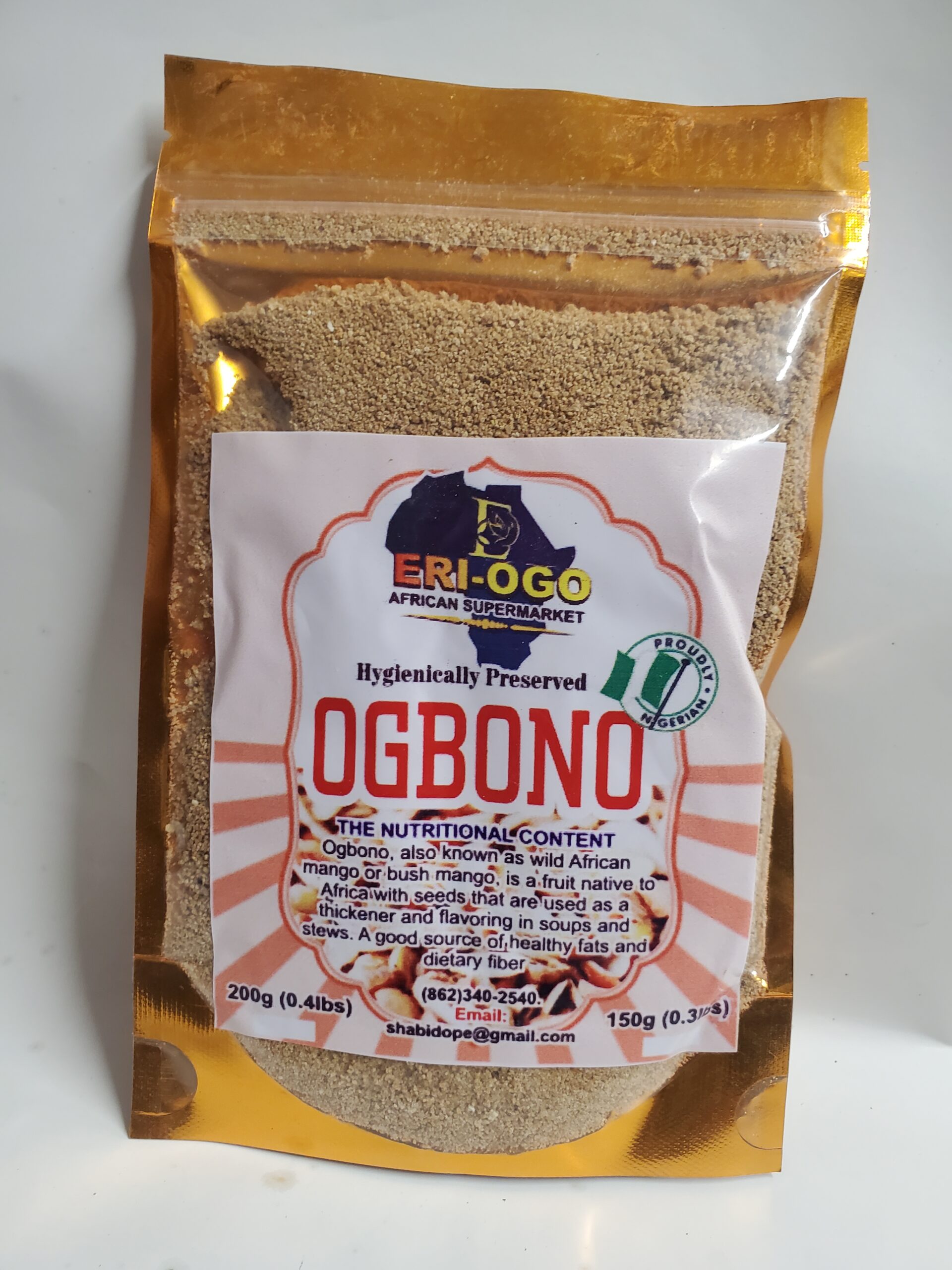 Whole and Grounded Ogbono/Nigerian Ogbono /Nigerian Bush mango/African bush mango/Gounded (150g/0.3lbs) Ungrounded (200g/0.4lbs)