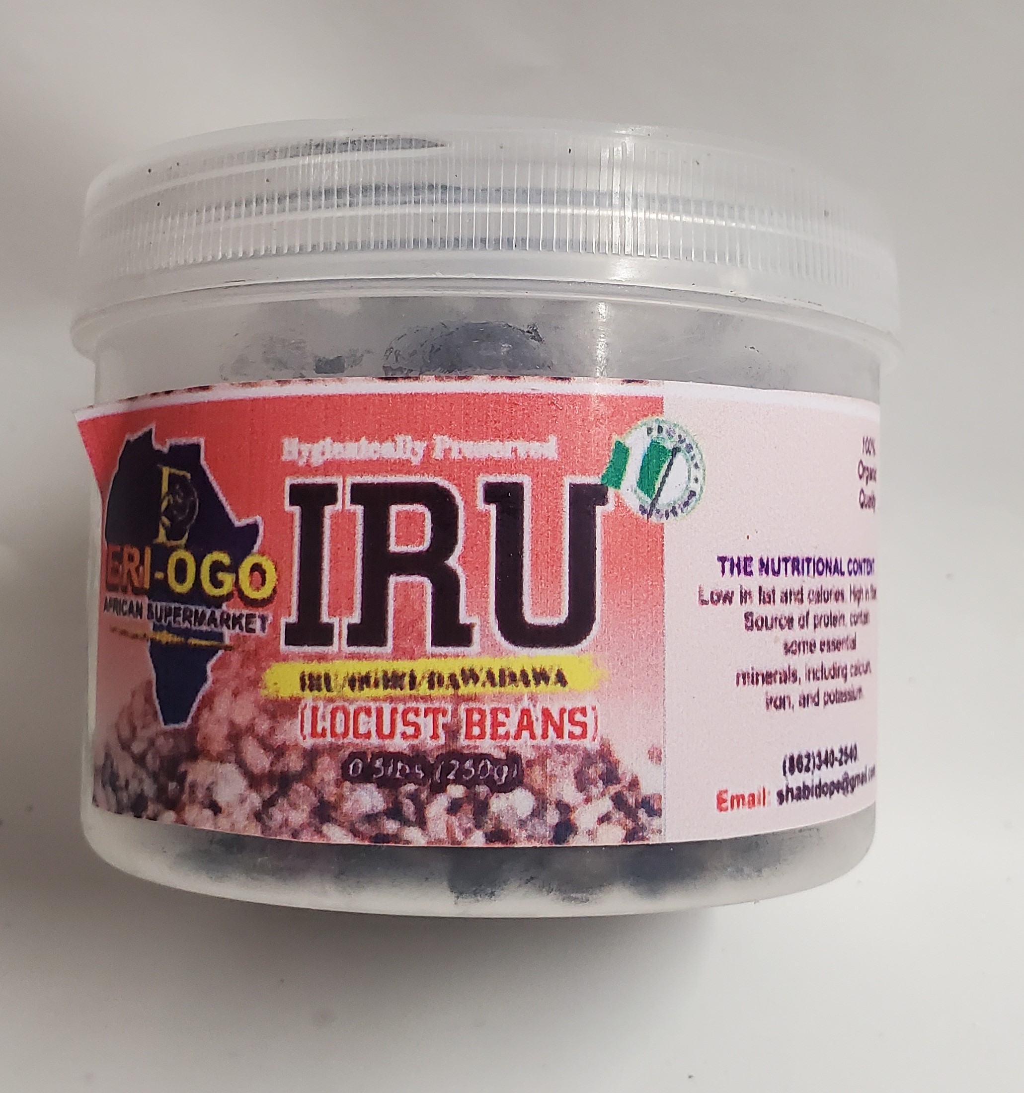 Nigeria/ Ekiti Dried Locust Beans (Iru Ekiti) 250g/0.5lbs