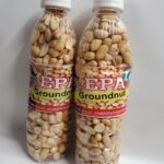 Nigerian Roasted Dry Crunchy & Salted Groundnuts 750ml Bottle
