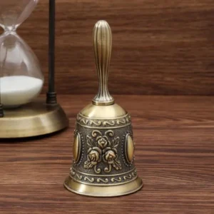Hand Call Bell, Service bell, Dinner Desk Bell, Ringing Bell with Handle