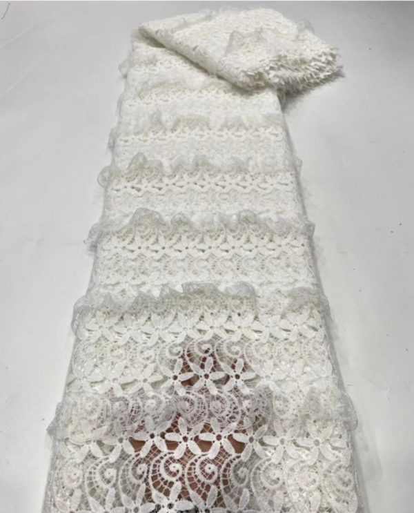 High Quality African Lace Fabric-5yards - Image 3