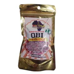 Obi Kola, Obi Abata, Cola Nitida, Kolanut - 4 Lobed 5pcs in a bag