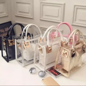 Luxury Italian Ladies Transparent Tote Handbags for Women