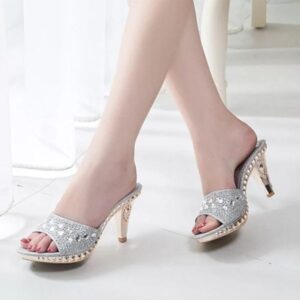 Luxury Italian Ladies High Heel Fashion Shoes. 3.6 Inches