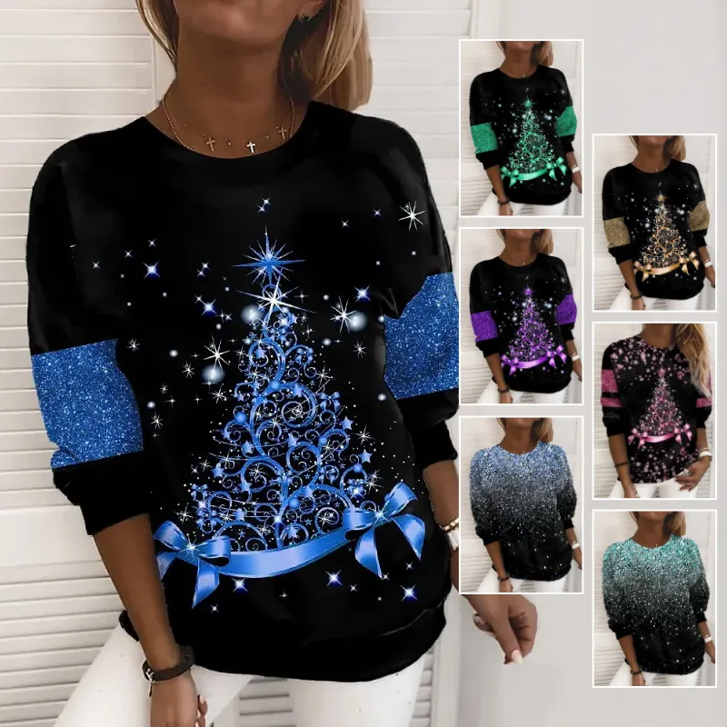 Christmas Sweater Women's 3D Digital Printing