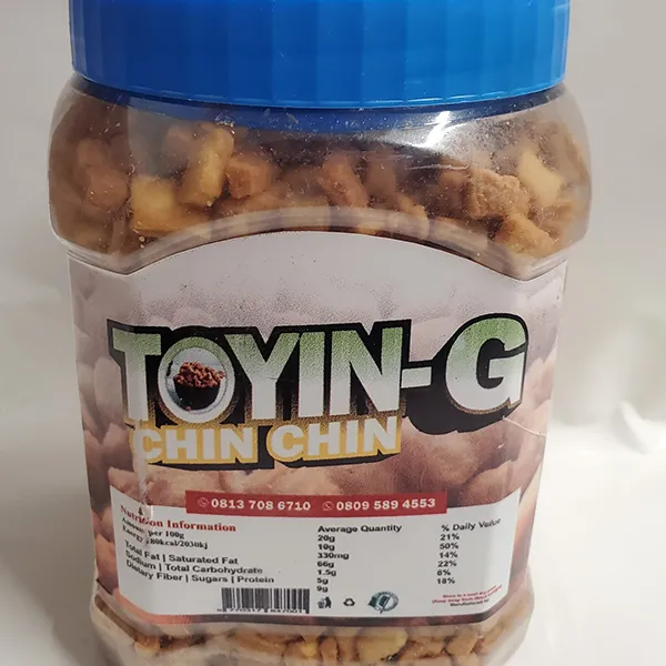 Toyin Chin Chin/Crunchy/Tasty and Soft Snacks Nigerian Crunchy Tasty Chinchin/African cookies-Big Size